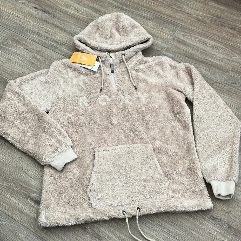 ✨ ROXY PLUMA SHERPA HOODIE SWEATER ✨ - Picture 6 of 14